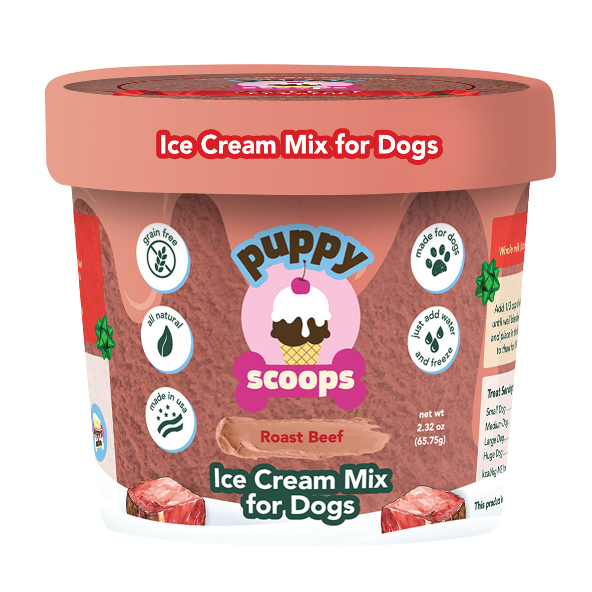 Puppy Cake Puppy Cake Small 8 oz Puppy Scoops Christmas Roast Beef 2.32oz