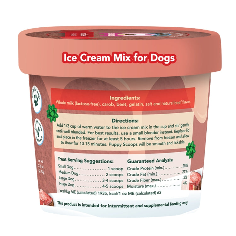 Puppy Cake Puppy Cake Small 8 oz Puppy Scoops Christmas Roast Beef 2.32oz