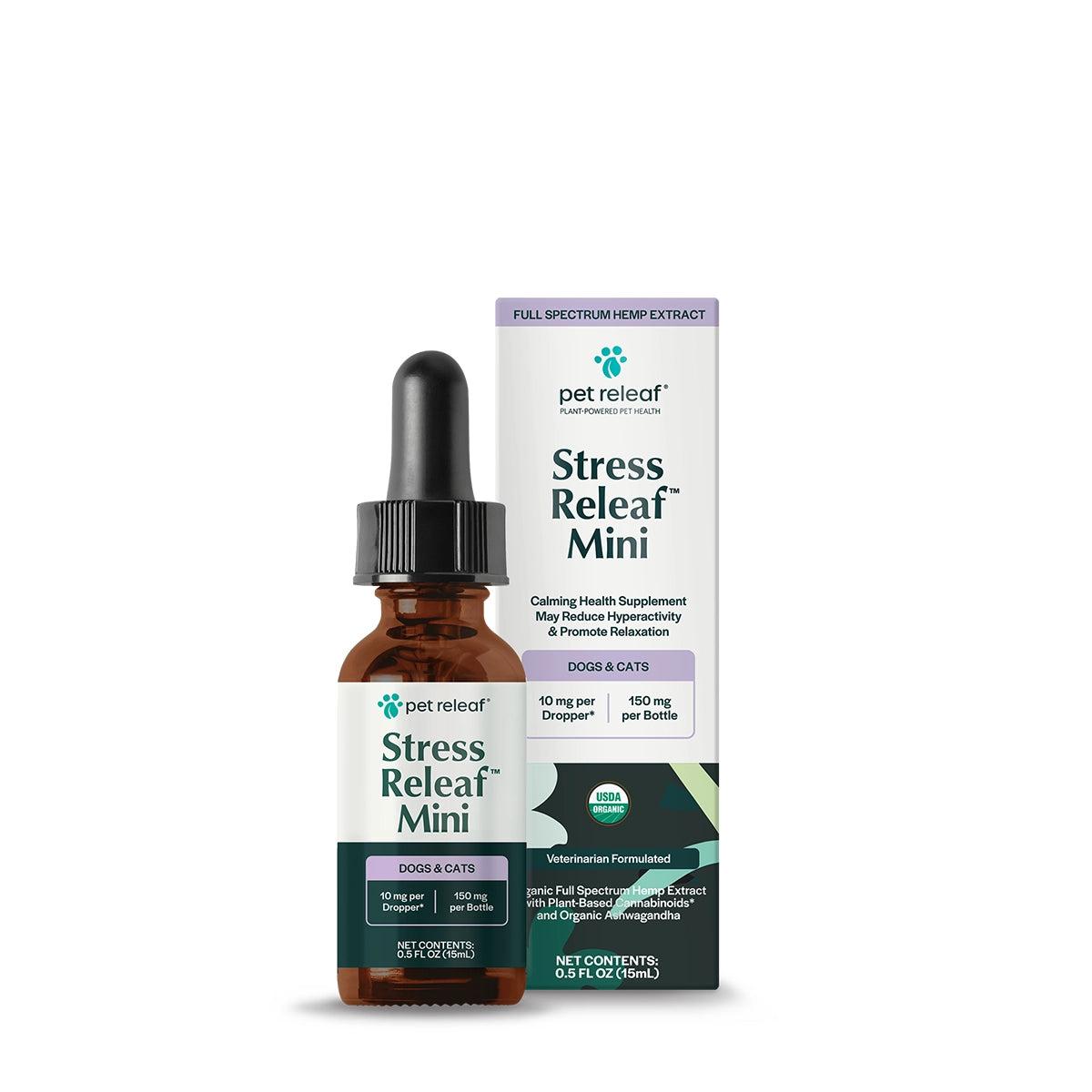 Pet Releaf 150 Mini Stress Releaf Organic Hemp Oil