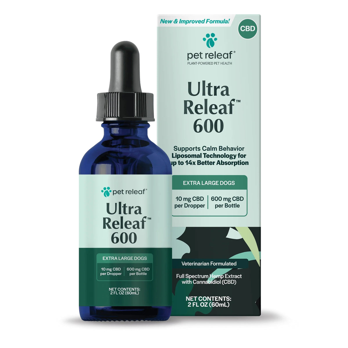 Pet Releaf Liposome Ultra Releaf Hemp Oil 600 MG CBD