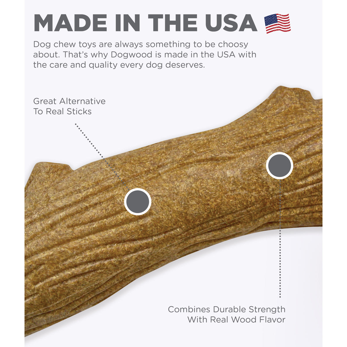 Petstages Dogwood Wood Alternative Dog Chew Toy Medium