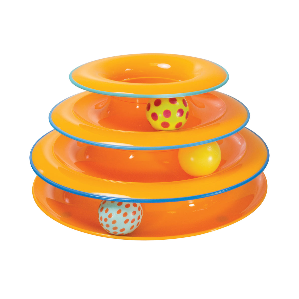 Catstages Tower of Tracks Interactive Cat Toy Multicolor 3-Tier
