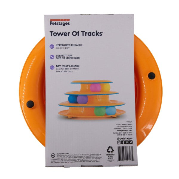 Catstages Tower of Tracks Interactive Cat Toy Multicolor 3-Tier