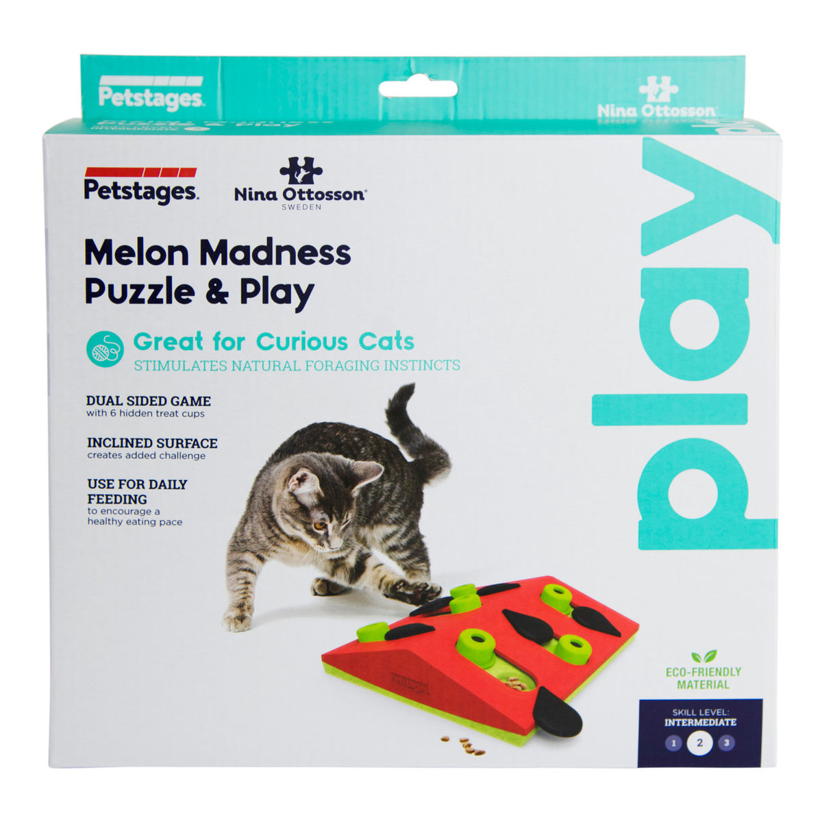 Catstages Melon Madness Puzzle Cat Toy Pink