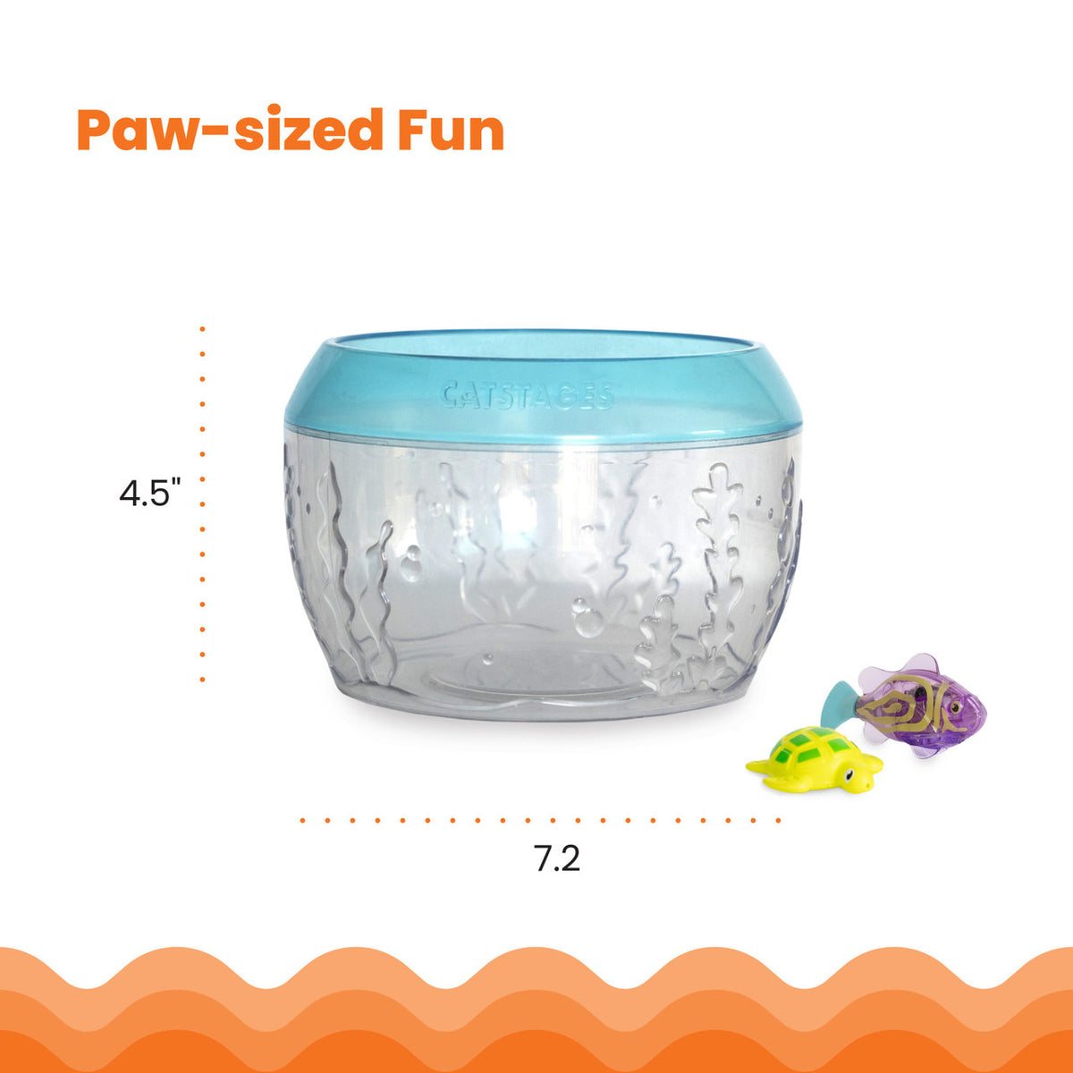 Catstages Meow-Smerizing Fish Bowl Cat Toy Blue