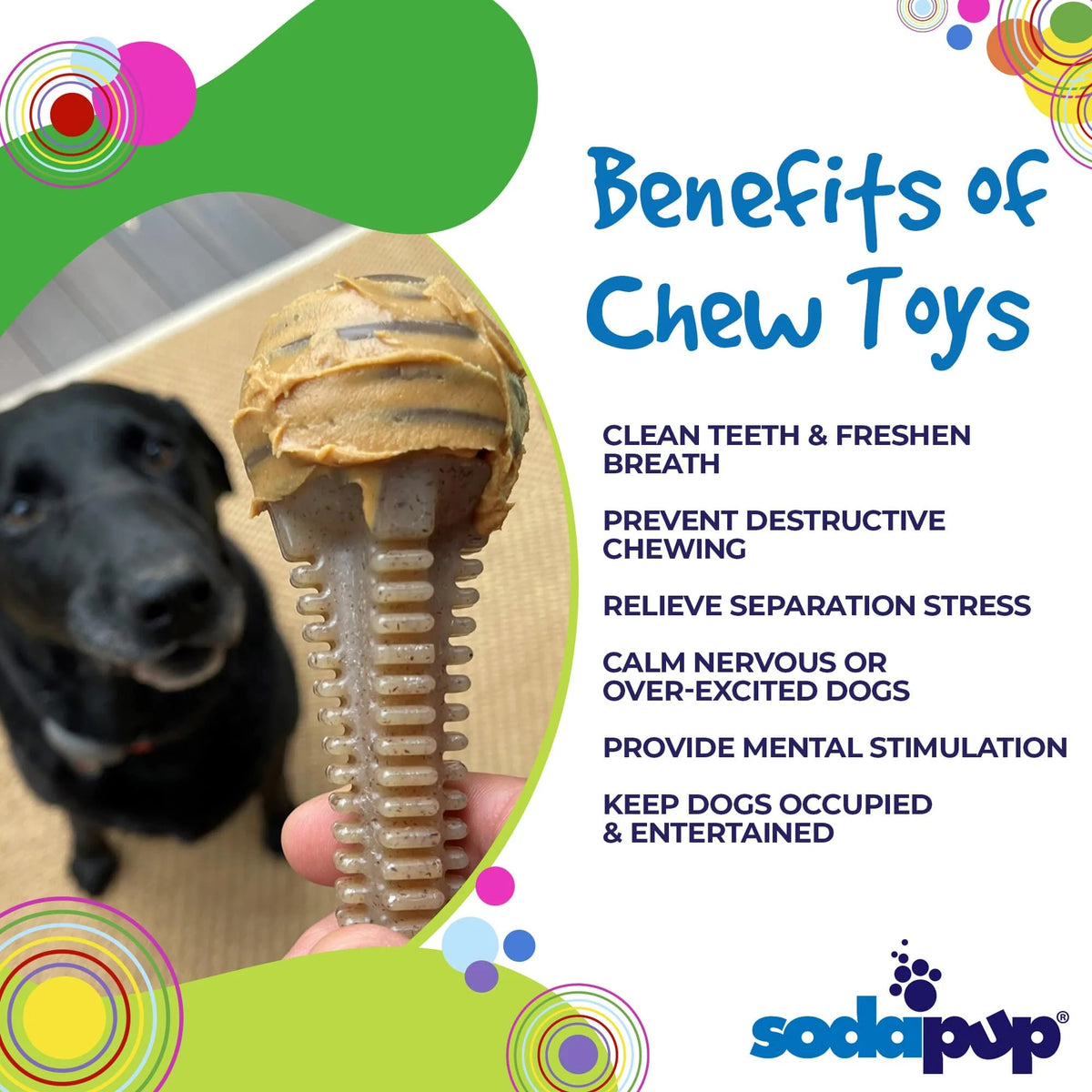 SodaPup Nylon Dental Tower Dog Chew Toy