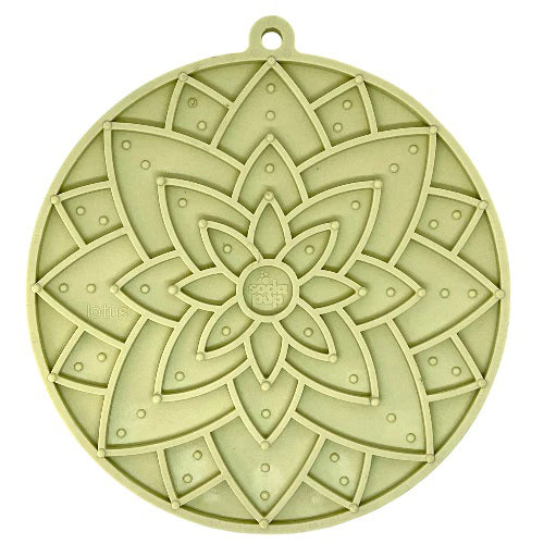 SodaPup TPE eMat Lotus Enrichment Lick Mat Pastel Green