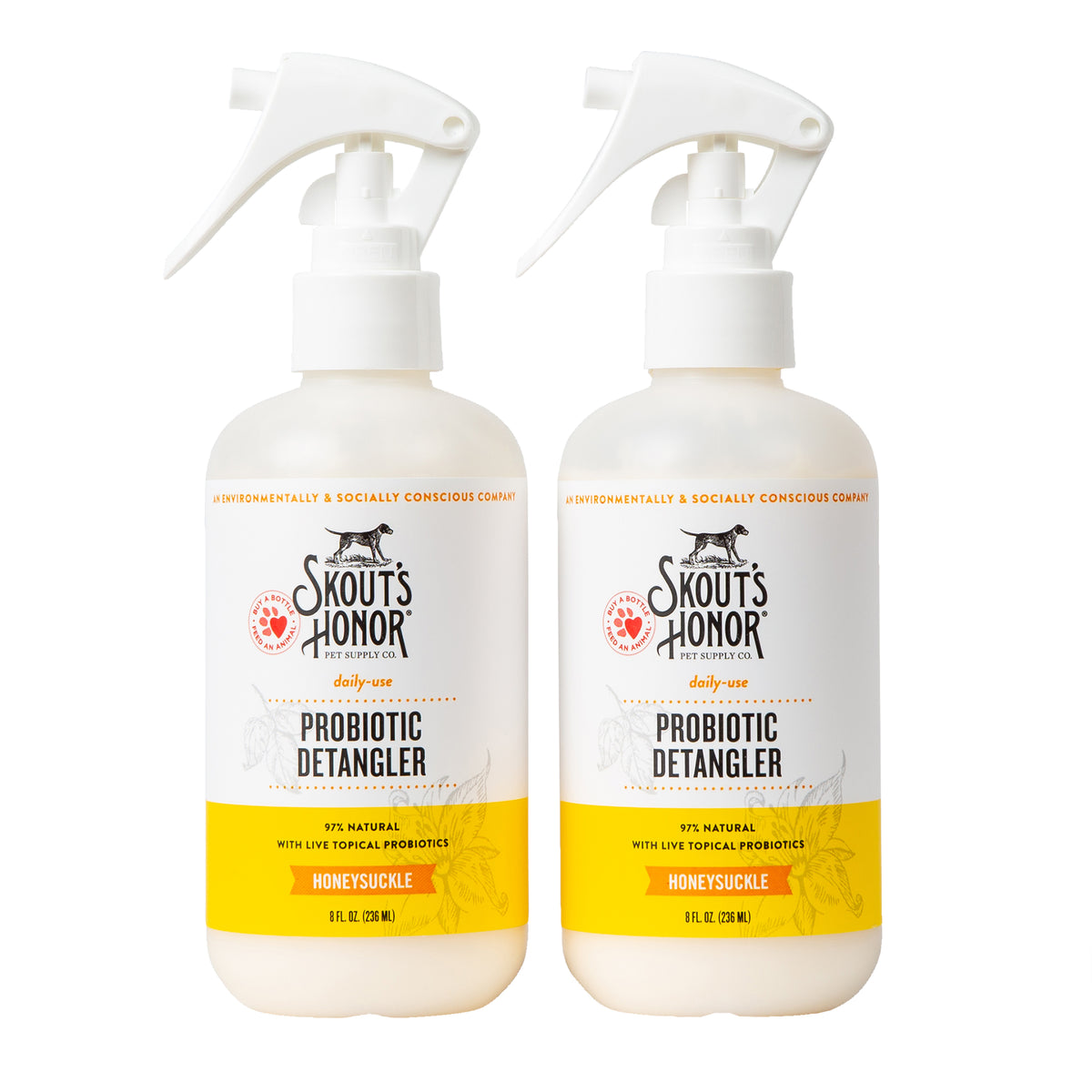 Skout's Honor Probiotic Daily Use Detangler Honeysuckle 8 oz