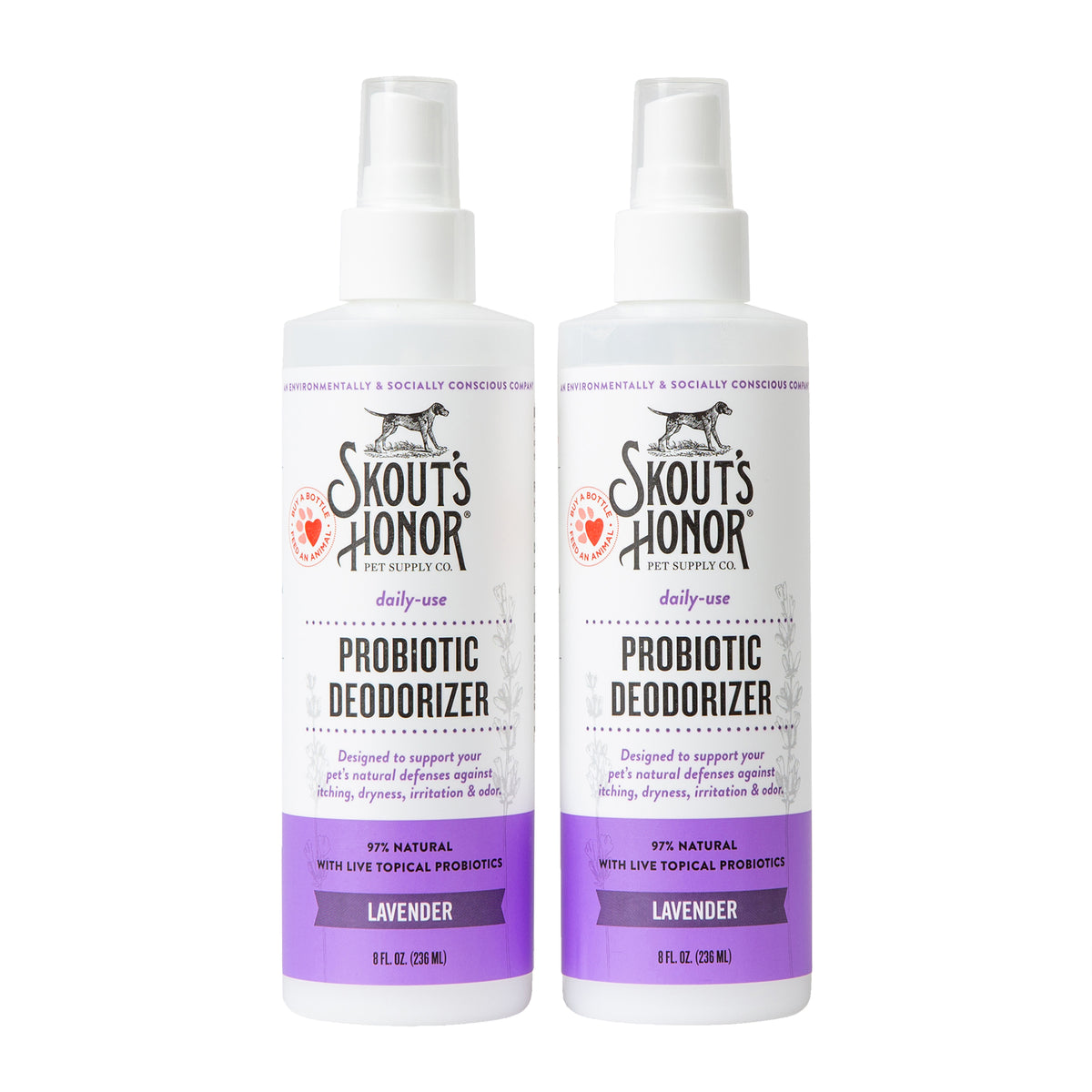 Skout's Honor Probiotic Daily Use Deodorizer Lavender 8oz