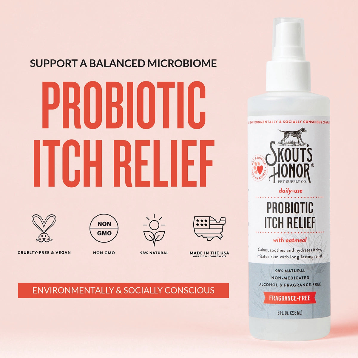 Skout's Honor Probiotic Itch Relief 8 oz
