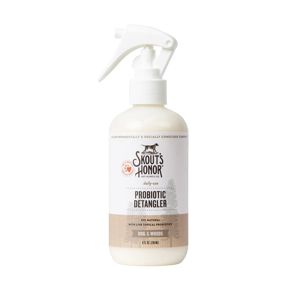 Skout's Honor Probiotic Daily Use Detangler Dog of the Woods 8 oz