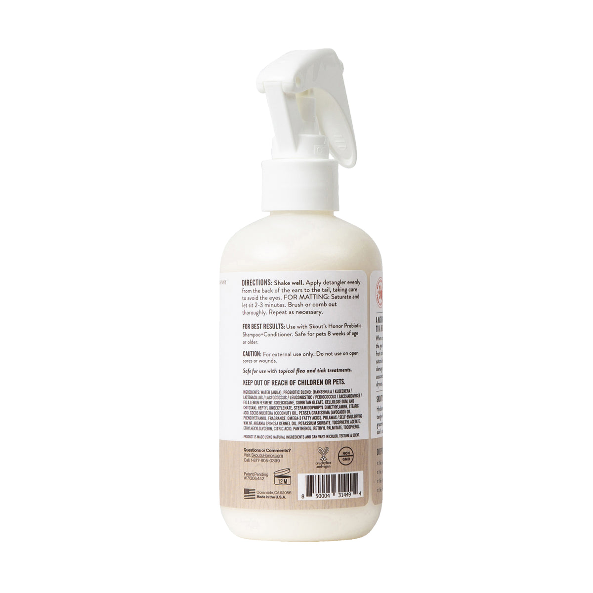 Skout's Honor Probiotic Daily Use Detangler Dog of the Woods 8 oz