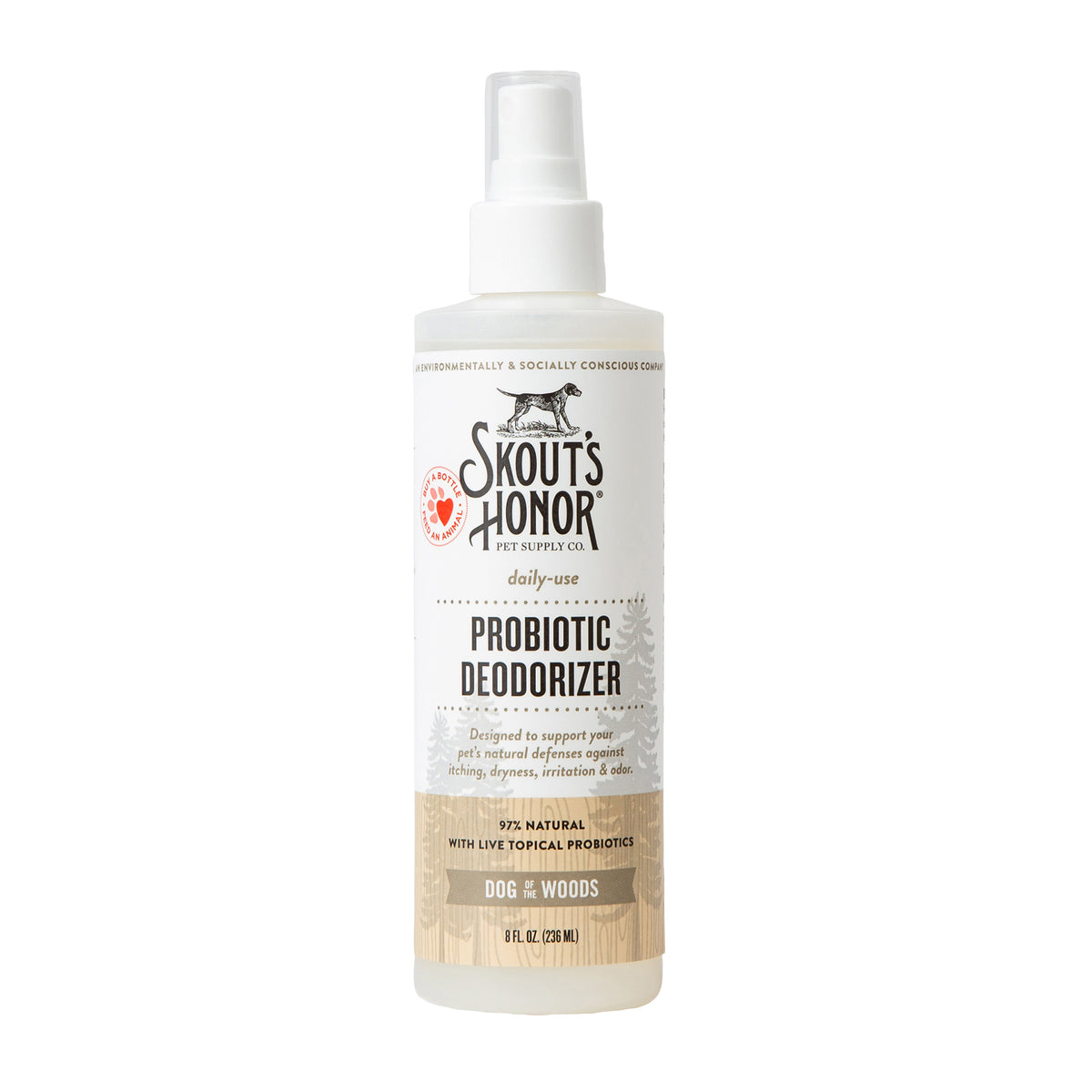 Skout's Honor Probiotic Daily Use Deodorizer Dog of the Woods 8 oz