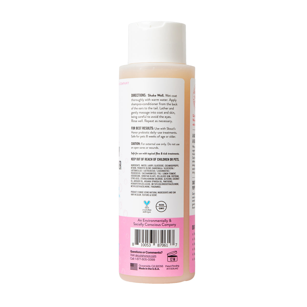 Skout's Honor Probiotic Shampoo + Conditioner Happy Puppy 16 oz