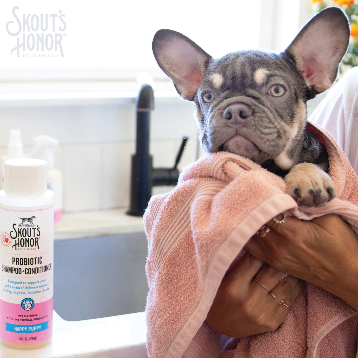 Skout's Honor Probiotic Shampoo + Conditioner Happy Puppy 16 oz