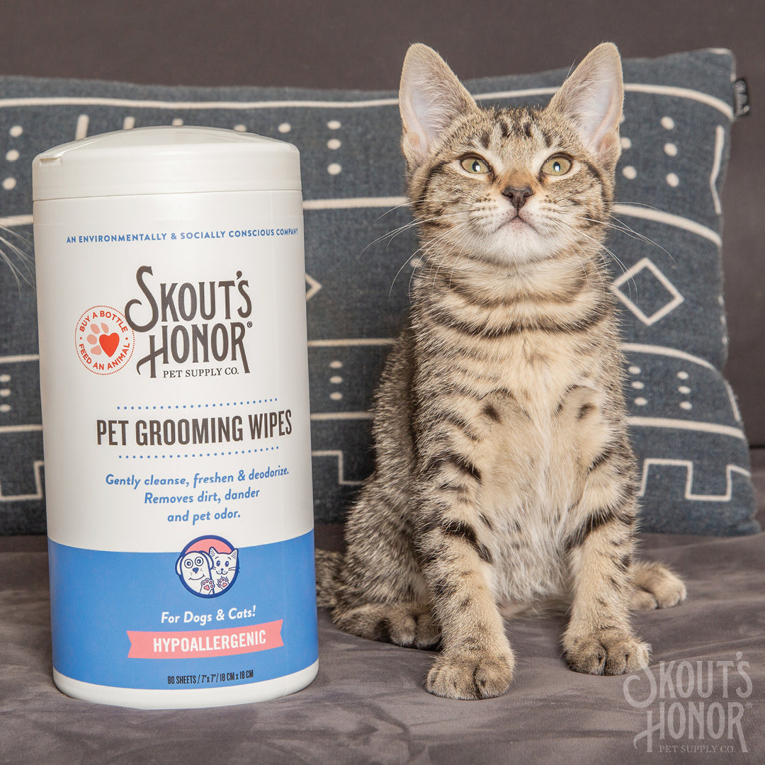 Skout's Honor Pet Grooming Wipes for Dogs & Cats 80ct