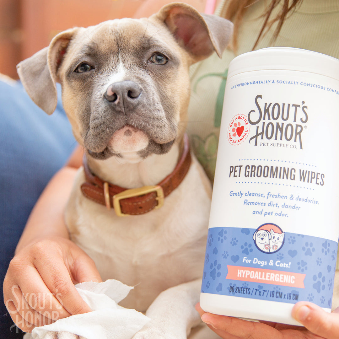 Skout's Honor Pet Grooming Wipes for Dogs & Cats 80ct