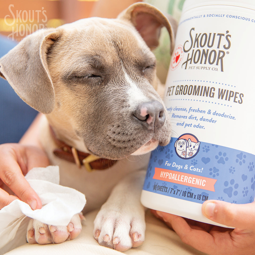 Skout's Honor Pet Grooming Wipes for Dogs & Cats 80ct