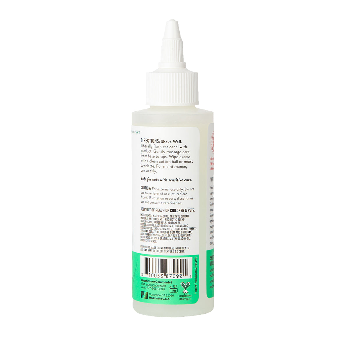 Skout's Honor Cat Probiotic Ear Cleaner 4oz