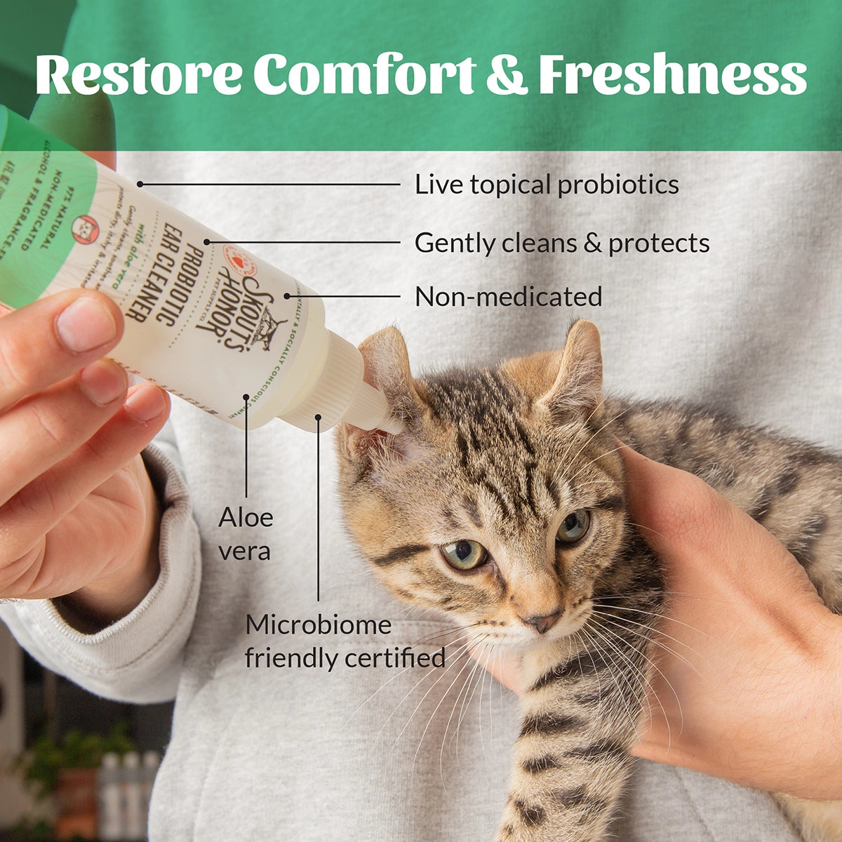 Skout's Honor Cat Probiotic Ear Cleaner 4oz