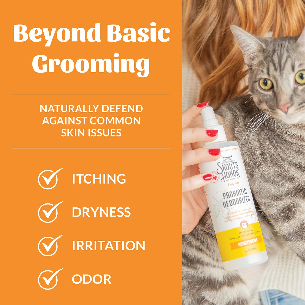 Skout's Honor Cat Probiotic Deodorizer Honeysuckle 8oz