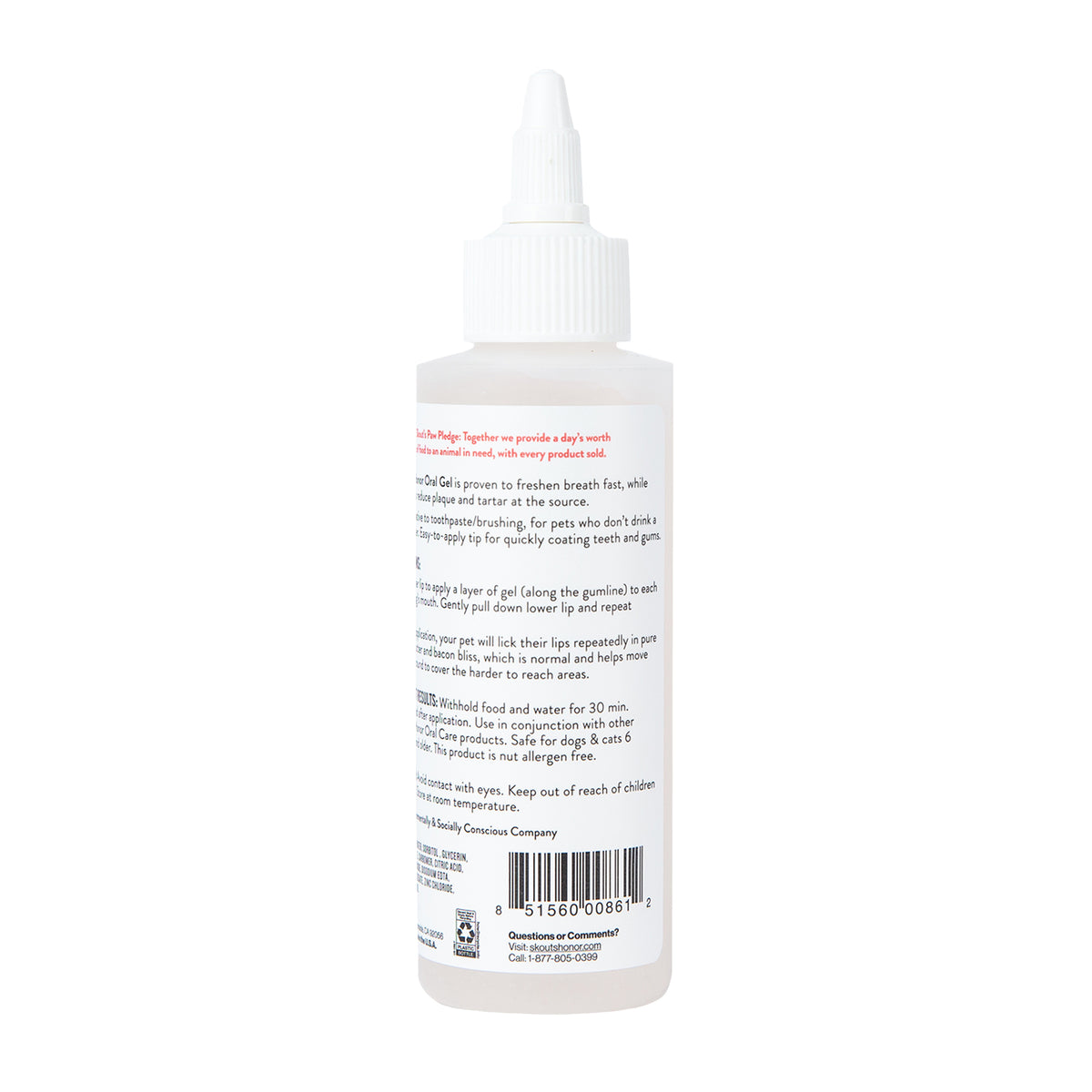 Skout's Honor Oral Gel: Peanut Butter & Bacon 4oz