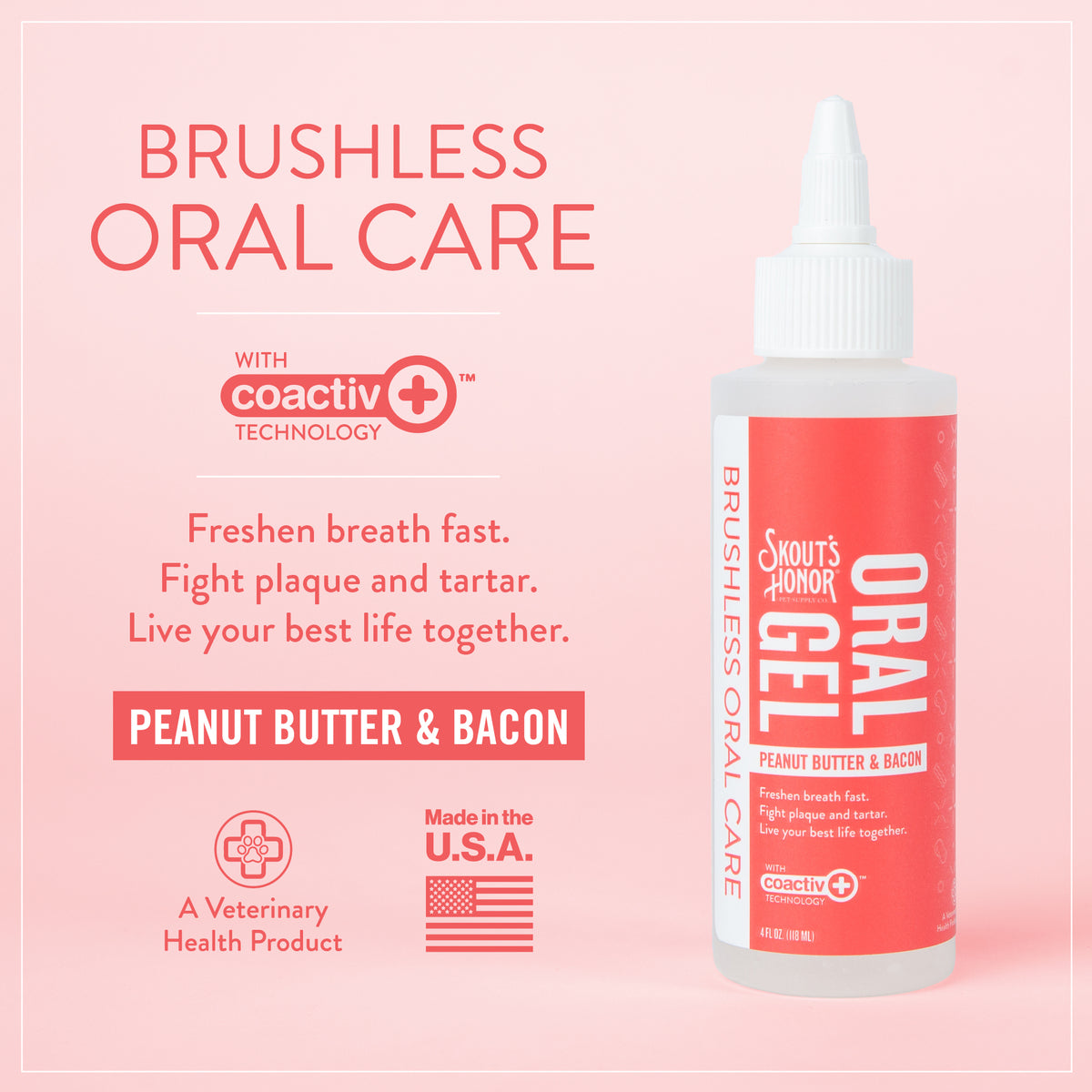 Skout's Honor Oral Gel: Peanut Butter & Bacon 4oz