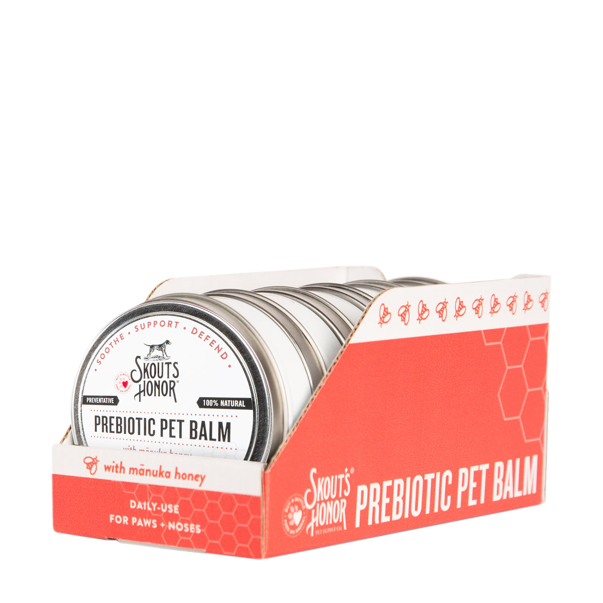 Skout's Honor Prebiotic Pet Balm Display 6pk