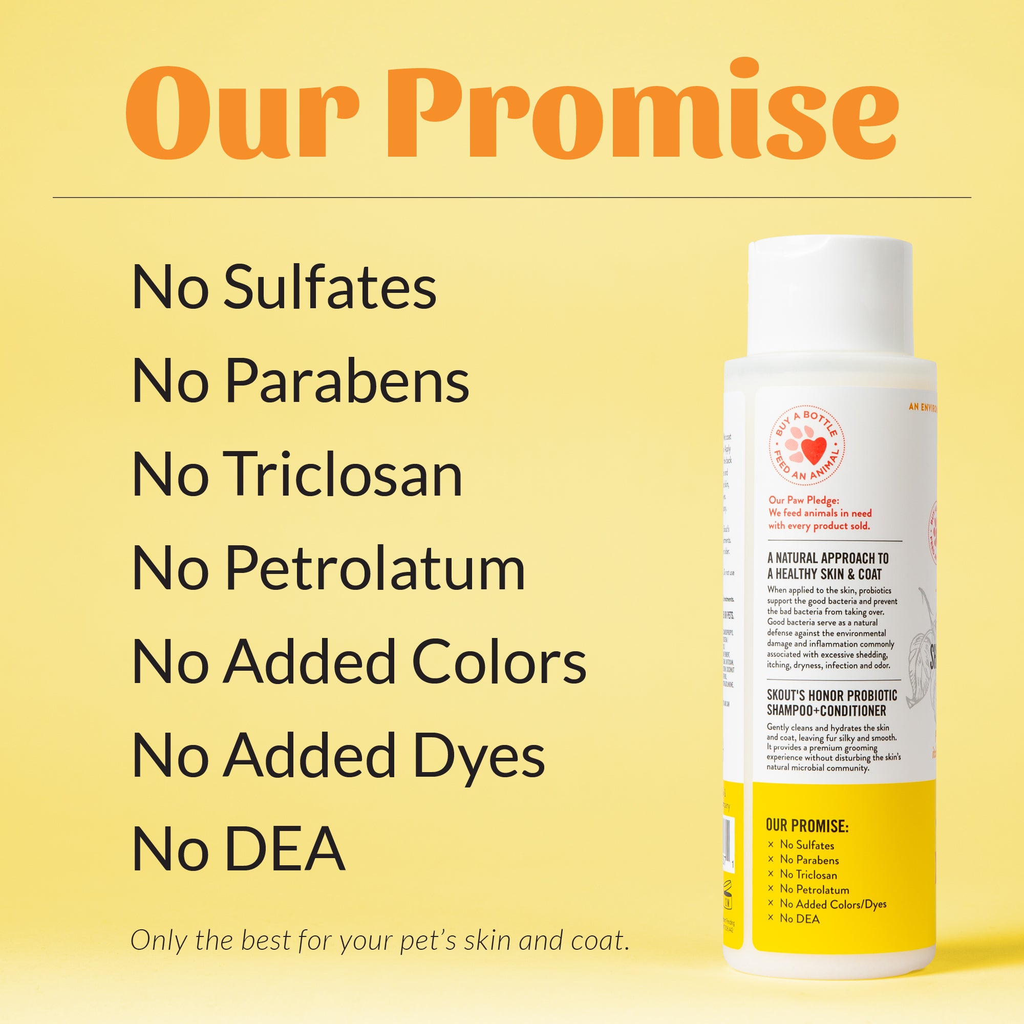 Skout's Honor Cat Probiotic Shampoo + Conditioner Honeysuckle 16oz