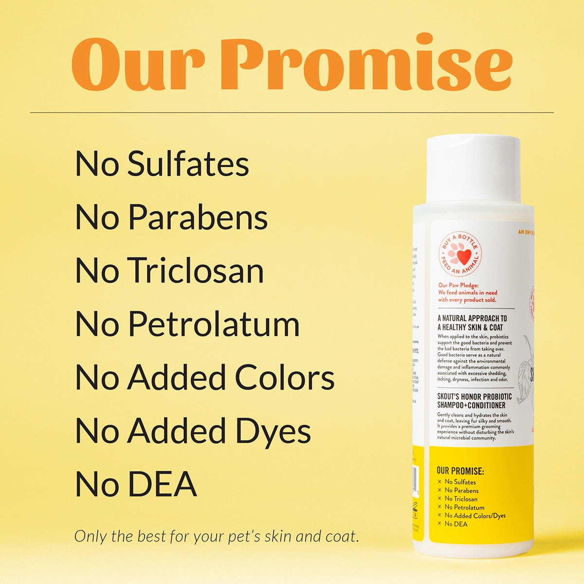 Skout's Honor Cat Probiotic Shampoo + Conditioner Honeysuckle 16oz