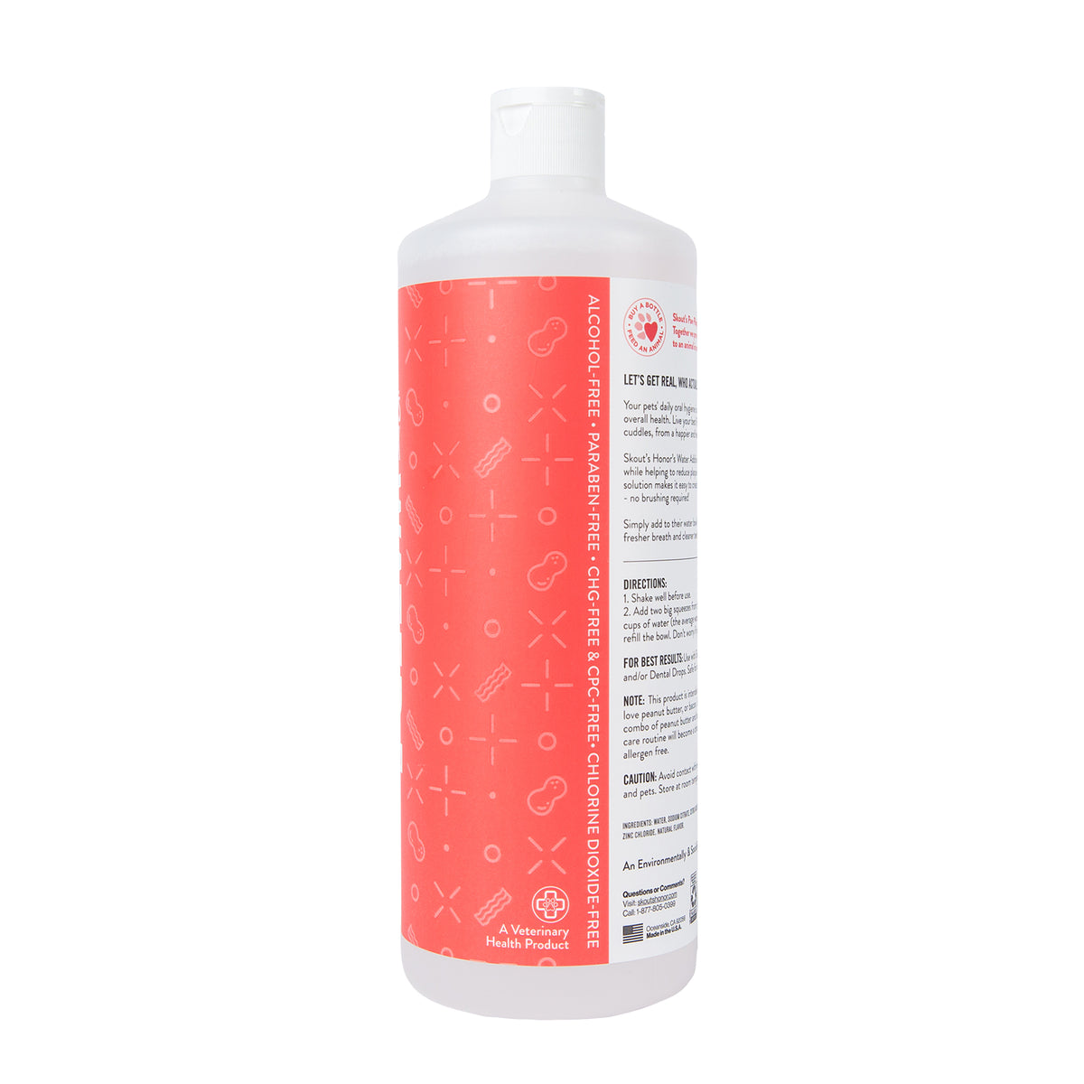 Skout's Honor Oral Care Water Additive: Peanut Butter & Bacon 32oz