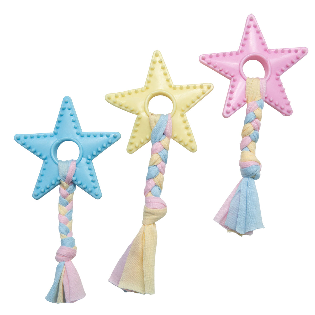 SnugArooz Lil Star Chew Dog Toy Blue 7"
