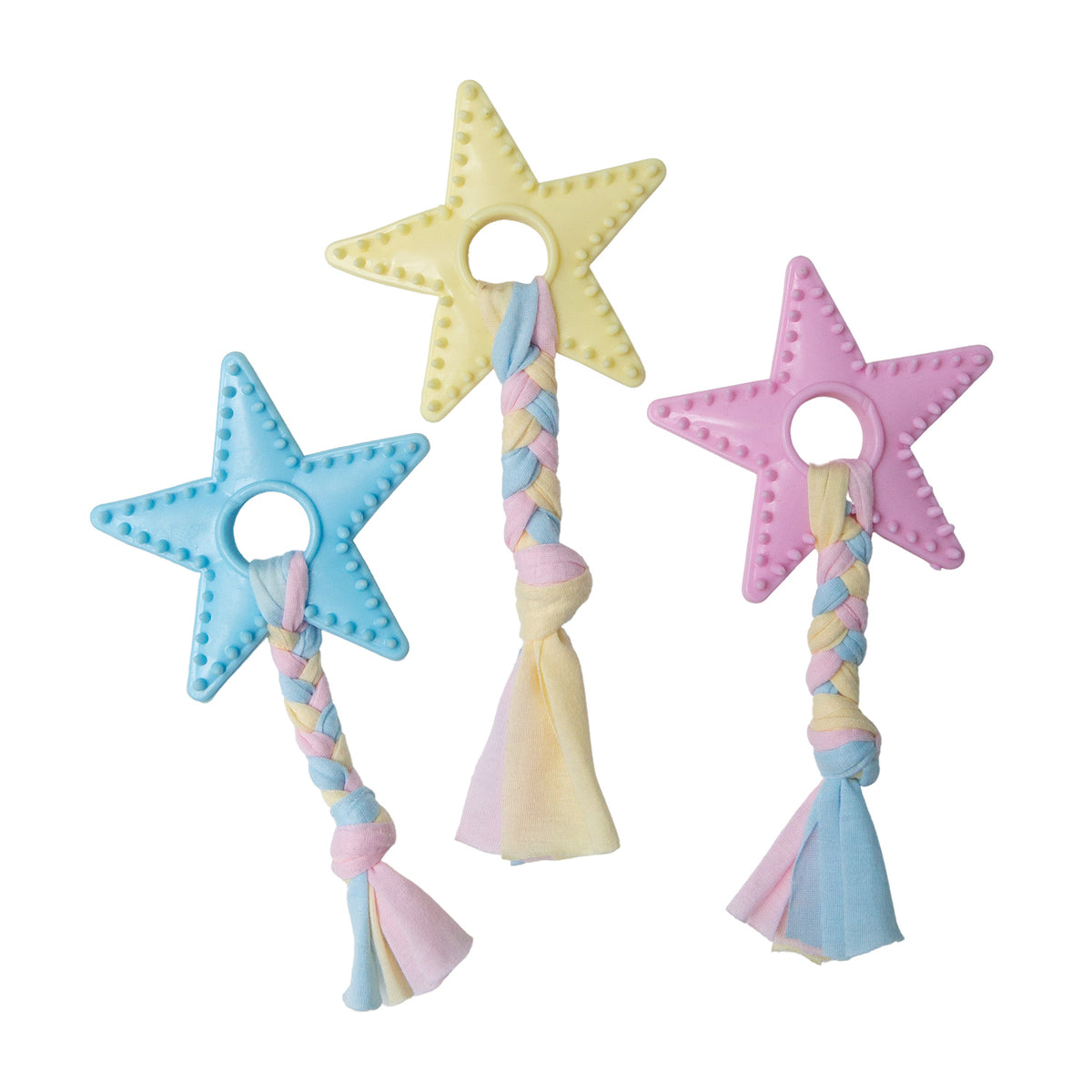 SnugArooz Lil Star Chew Dog Toy Blue 7"