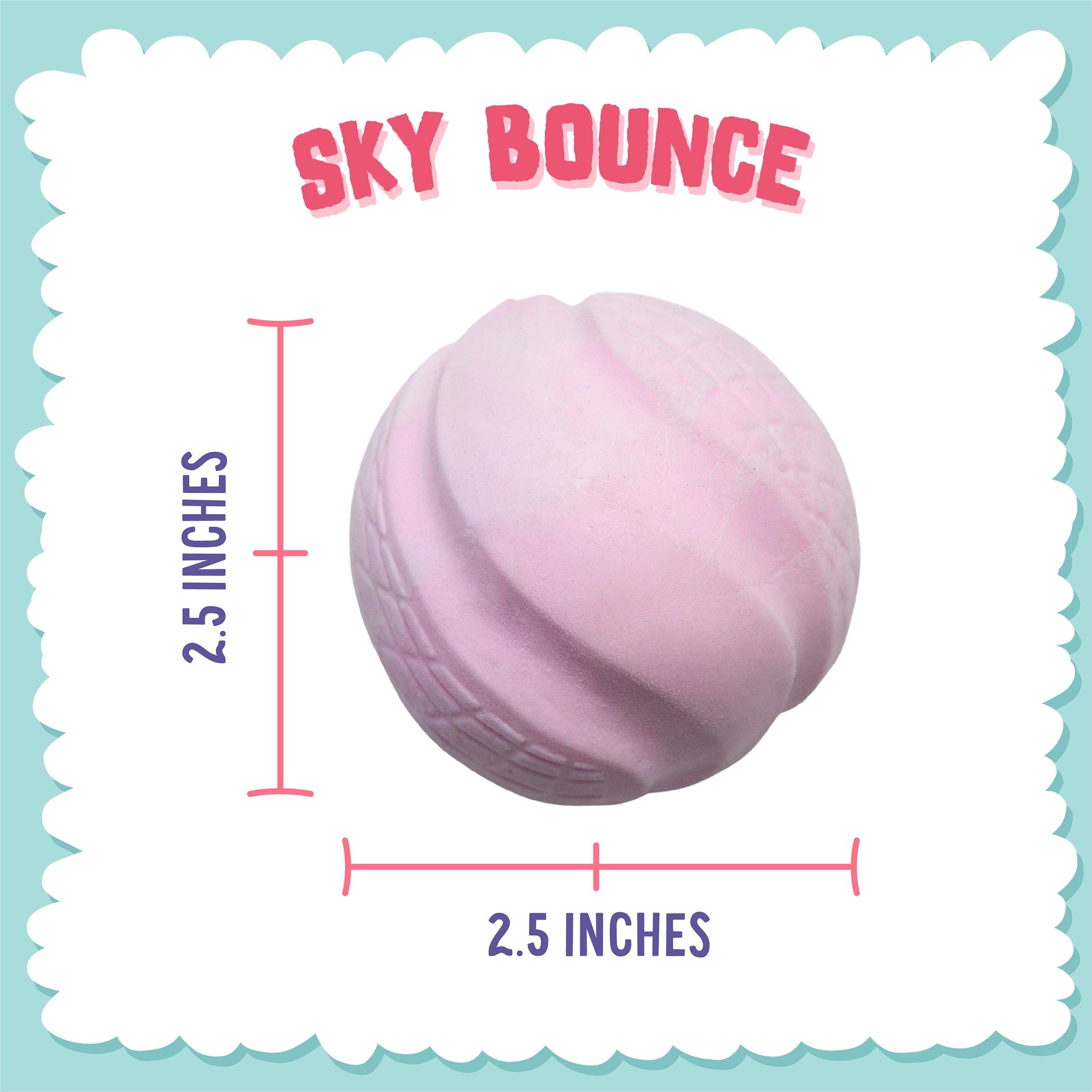 SnugArooz Sky Bounce Ballz - Pink -3"