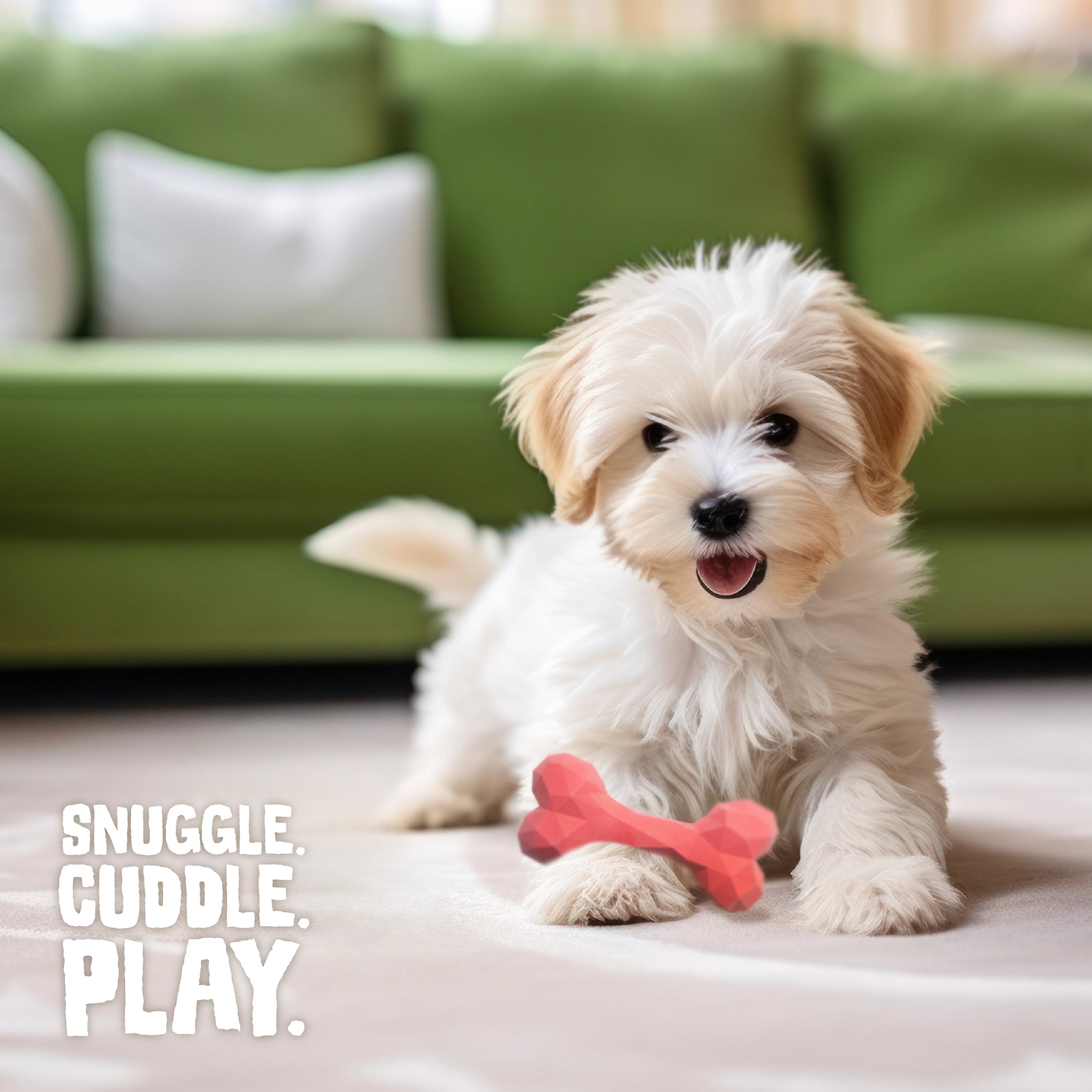 SnugArooz Snugz Craft Dog Chew Toy Pink 6.5"