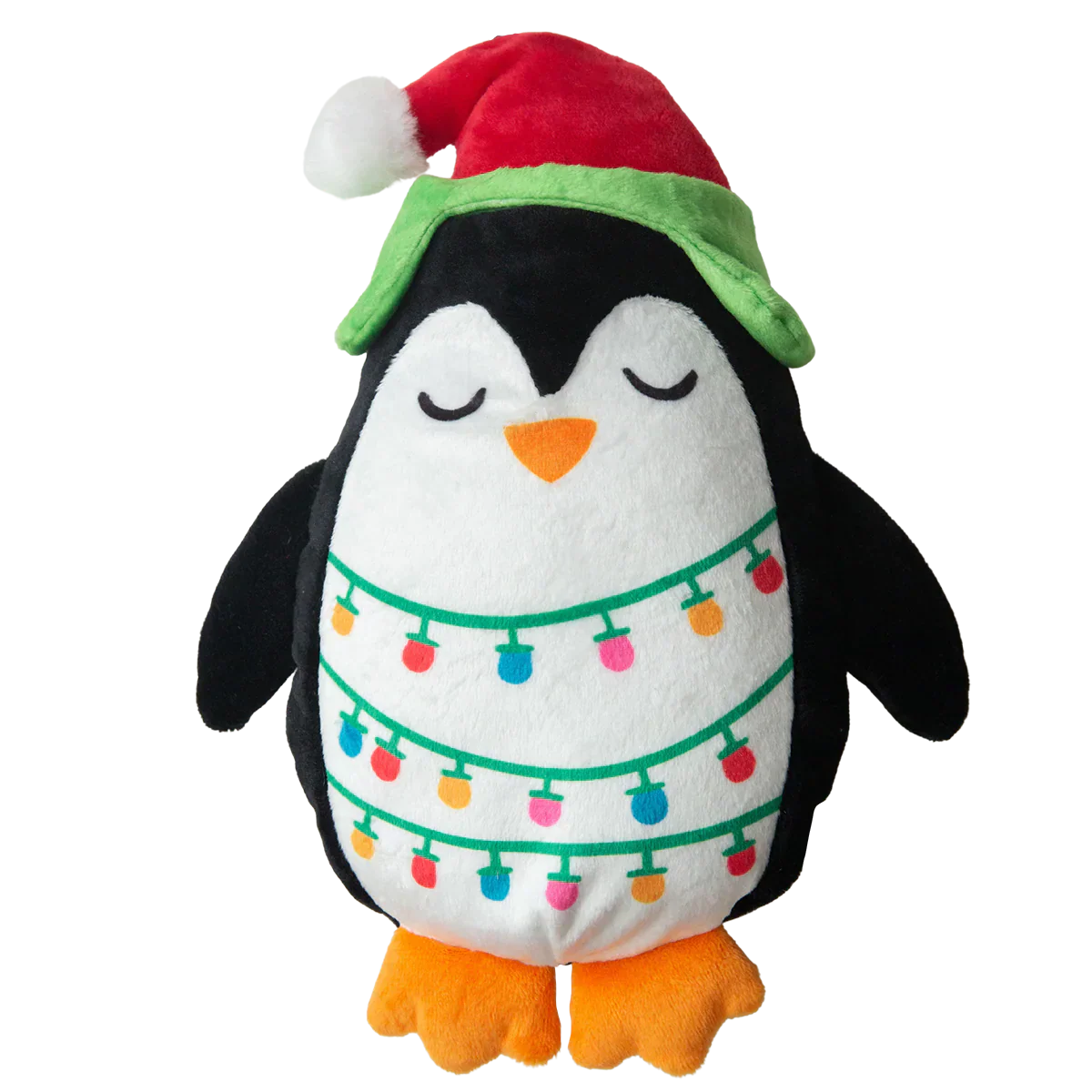 SnugArooz Penguin with Christmas lights Dog Toy
