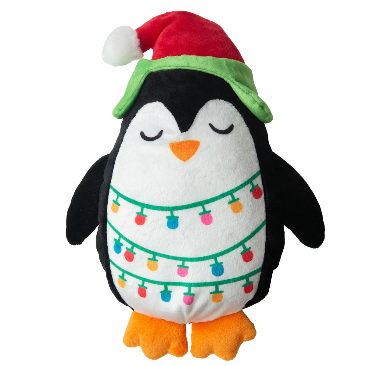 SnugArooz Penguin with Christmas lights Dog Toy