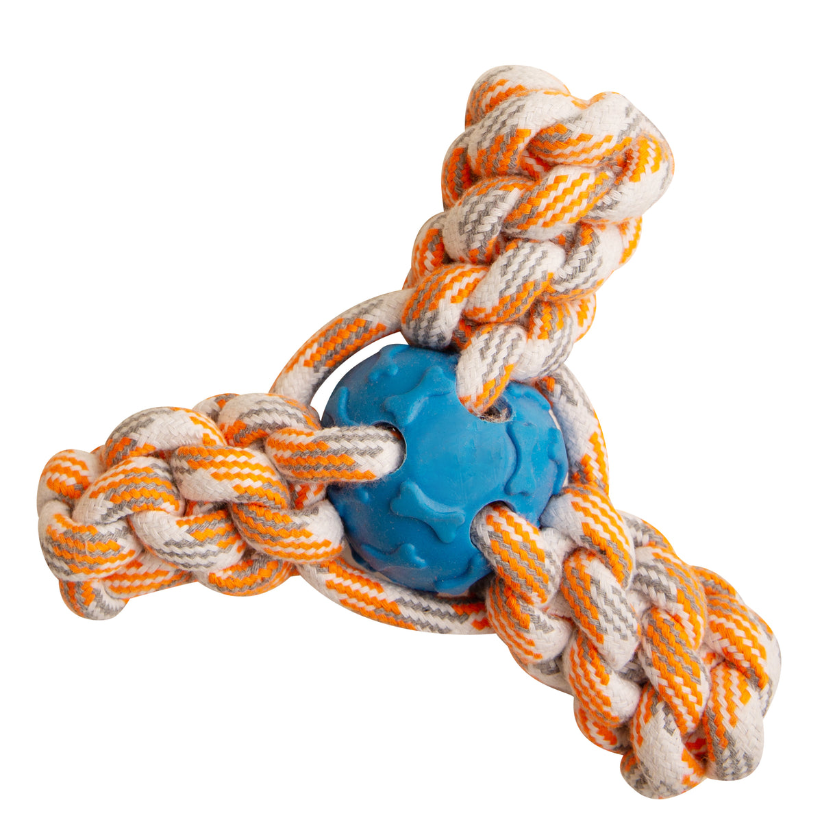 SnugArooz Mini Fling N' Fun Rope Dog Toy Assorted Colors 4"