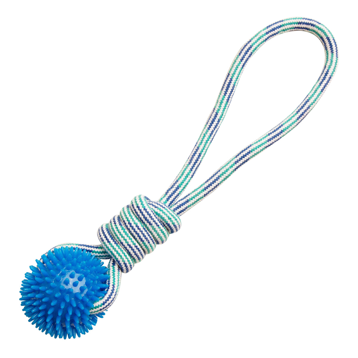SnugArooz SpikeOMite Rope Dog Toy Assorted Colors 16"