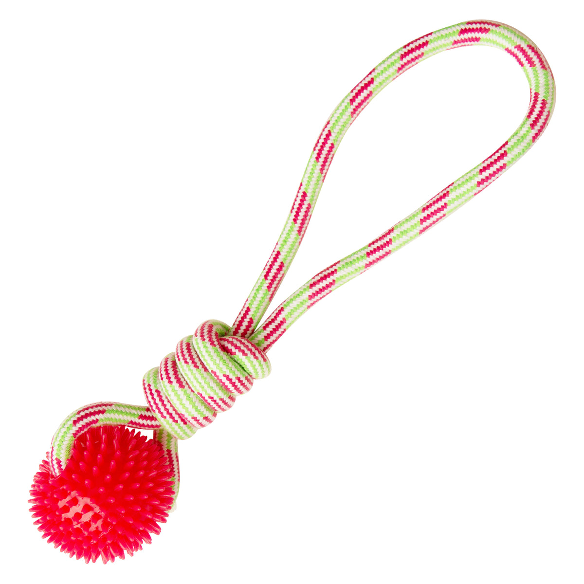 SnugArooz SpikeOMite Rope Dog Toy Assorted Colors 16"