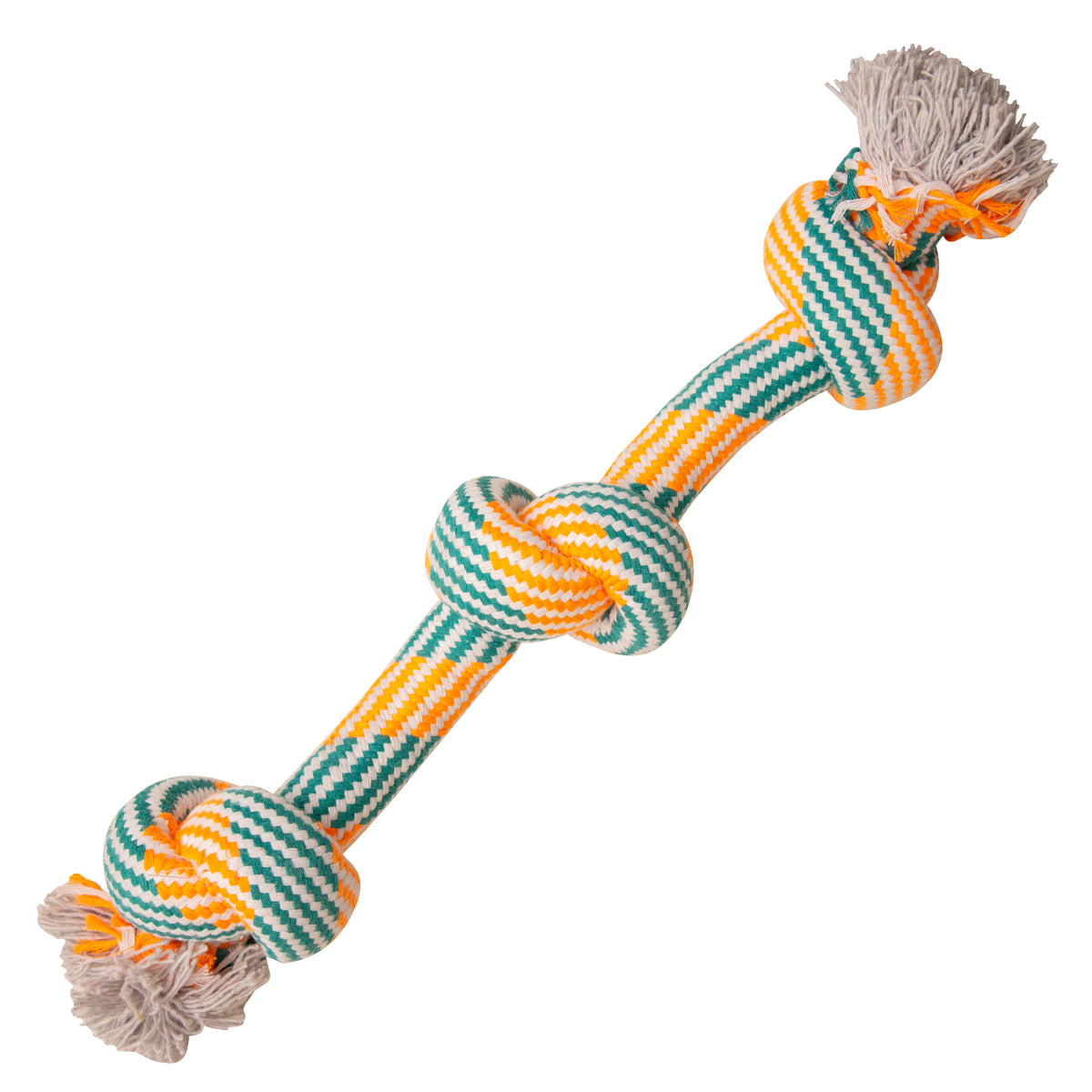 SnugArooz Get'N Knotty Rope Dog Toy Assorted Colors 22"
