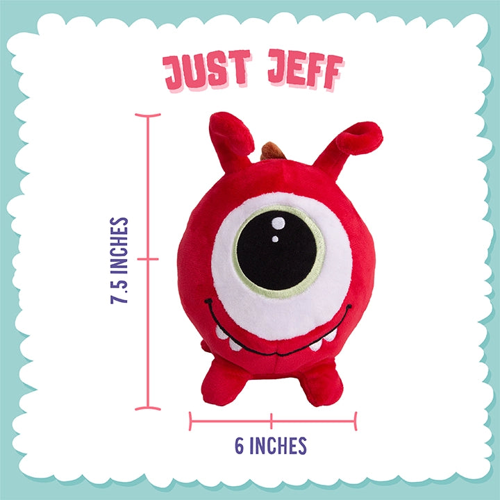 SnugArooz Just Jeff Plush Dog Toy 7.5"