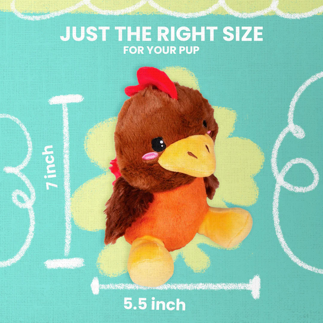 SnugArooz Rusty the Rooster  Plush Dog Toy