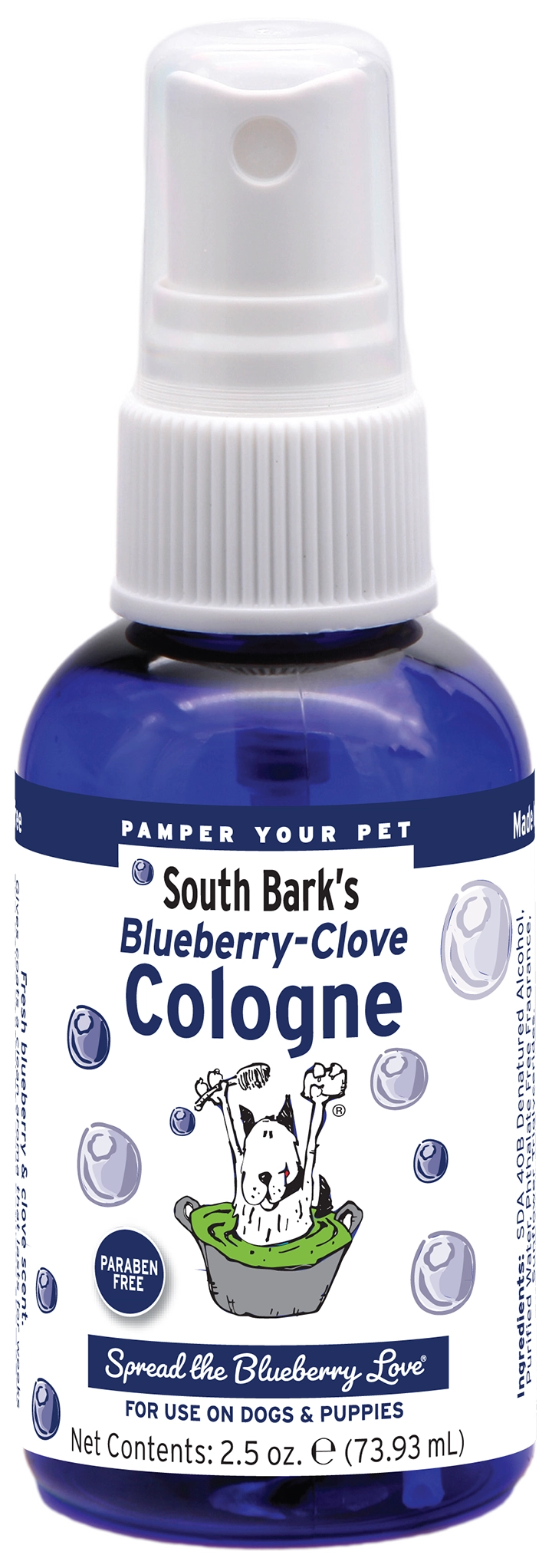 Showseason 2.5 oz. South Bark Blueberry Clove Pet Cologne