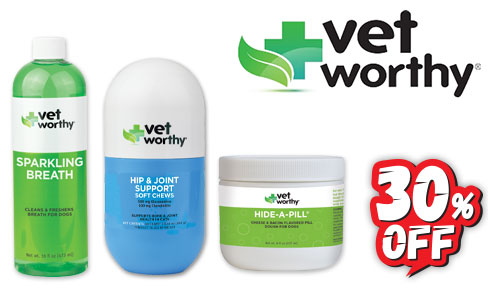 30% OFF VET WORTHY