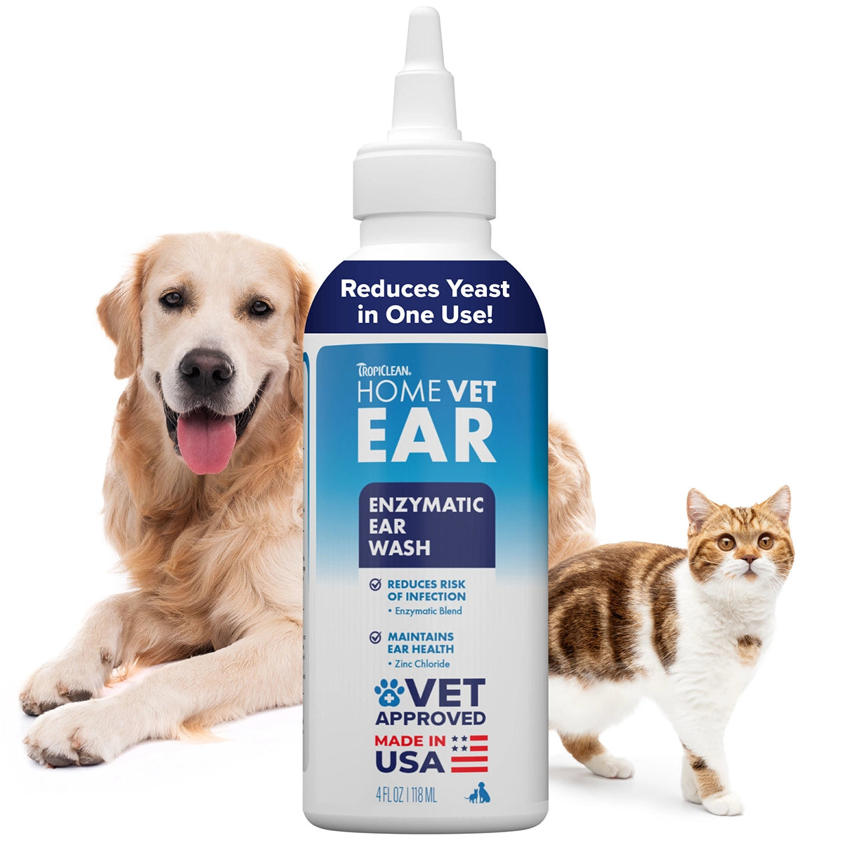 HomeVet Enzymatic Ear Wash, 4oz
