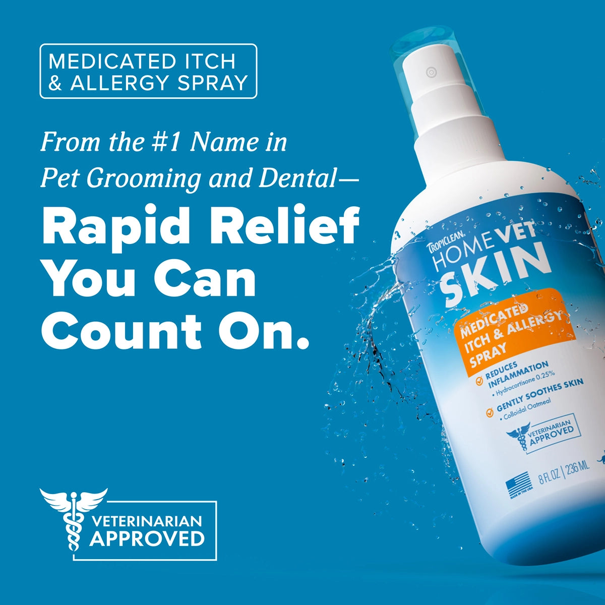 HomeVet Itch and Allergy Spray, 8oz