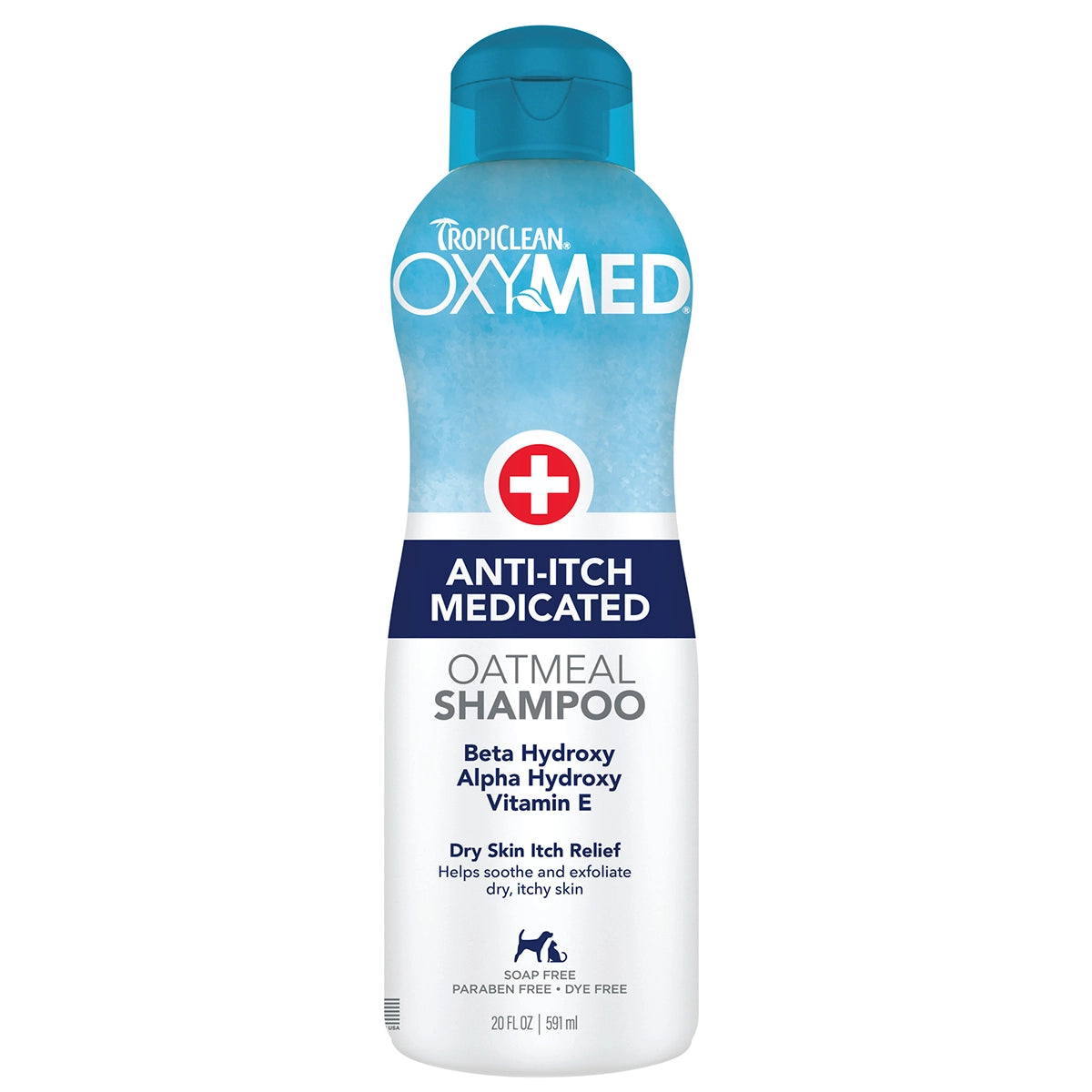 TropiClean OxyMed Medicated Anti-Itch Shampoo for Pets, 20oz
