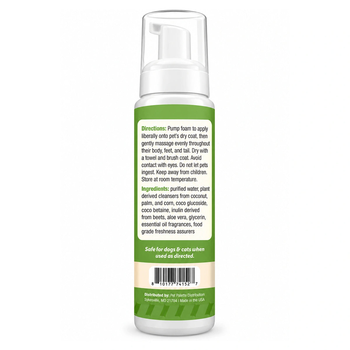 ThoozyPet Foaming Waterless Shampoo in White Tea & Pear 7.10oz