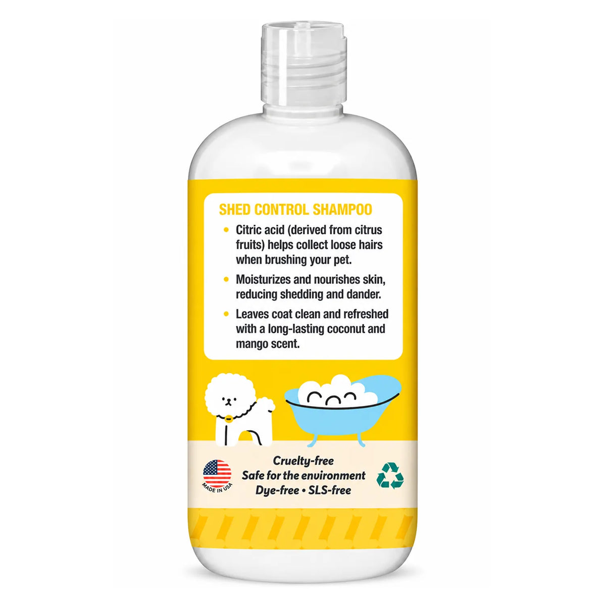 ThoozyPet Shed Control Shampoo Coconut & Mango 16oz